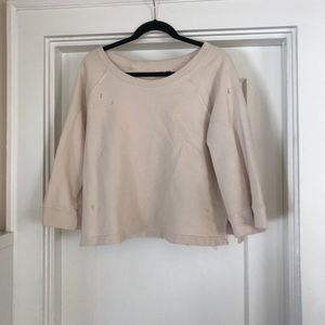 Madewell cropish sweatshirt